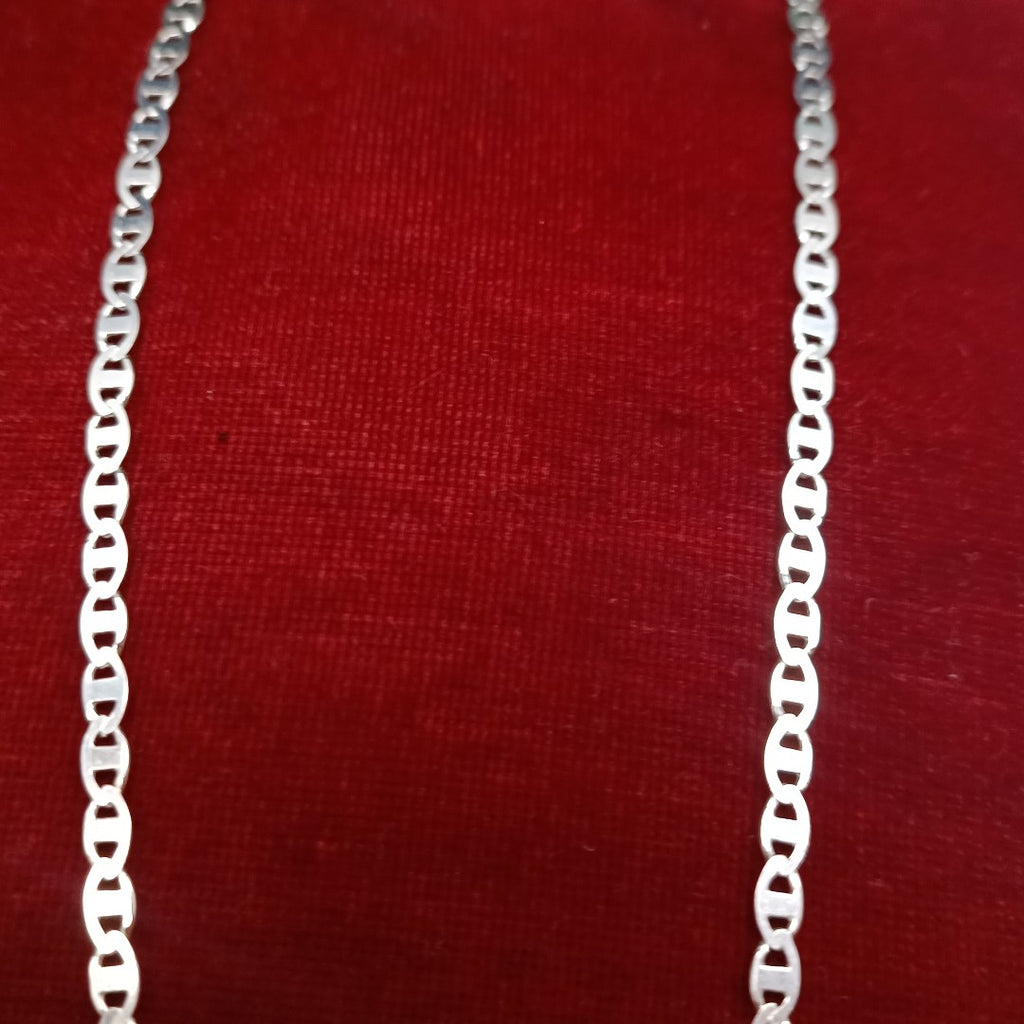 CADENA TEJIDO GUCHI PLATA .925 60 CM 9 GR (NUEVO)