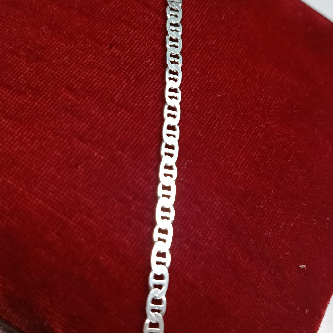 CADENA TEJIDO GUCHI PLATA .925 55 CM 13.3 GR (NUEVO)