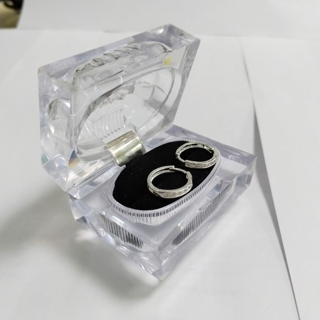 ARRACADAS C/CIRCONIAS PLATA .925 2.1 GR (NUEVO)