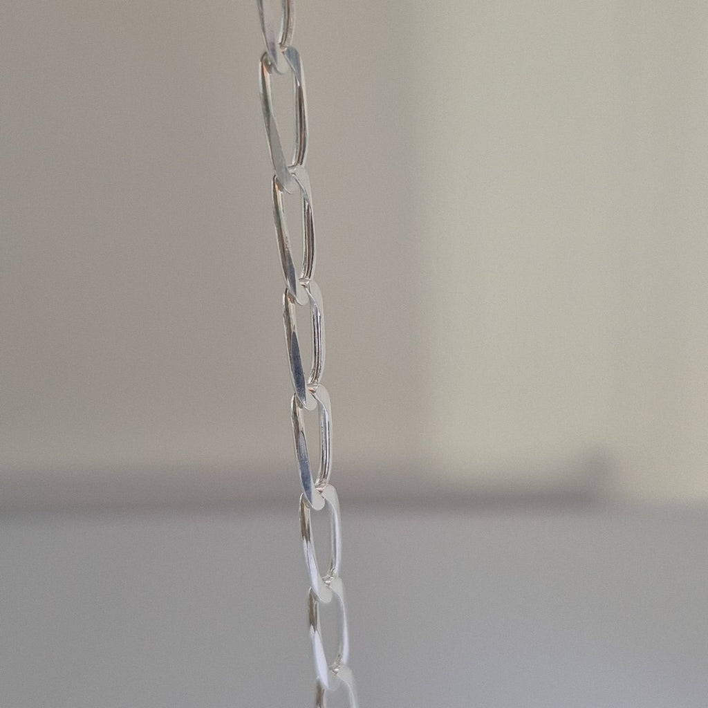 PULSERA TEJIDO ESLABONES PLATA .925 21 CM 4.1 GR (NUEVO)