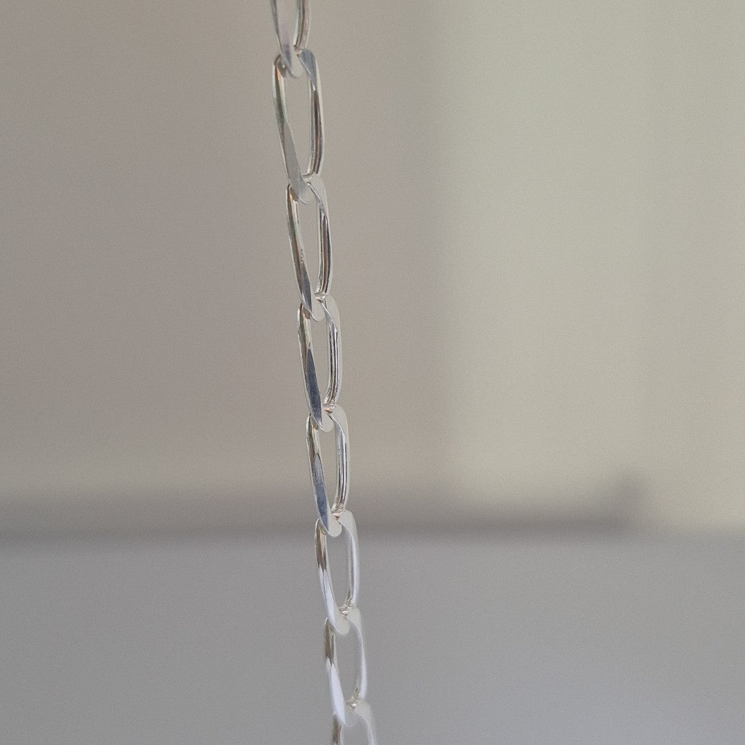 PULSERA TEJIDO ESLABONES PLATA .925 21 CM 4.1 GR (NUEVO)