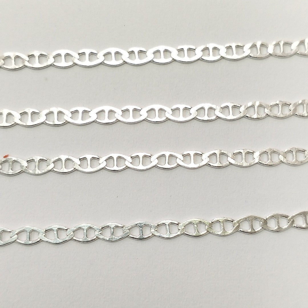 CADENA TEJIDO GUCHI PLATA .925 60 CM 3.7 GR (NUEVO)
