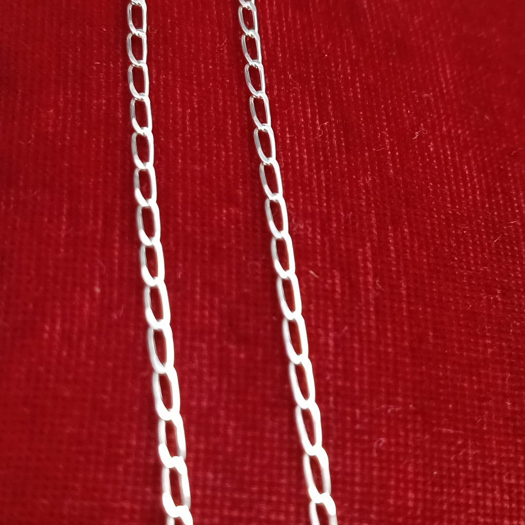 CADENA TEJIDO ESLABONES PLATA .925 55 CM 3 GR (NUEVO)