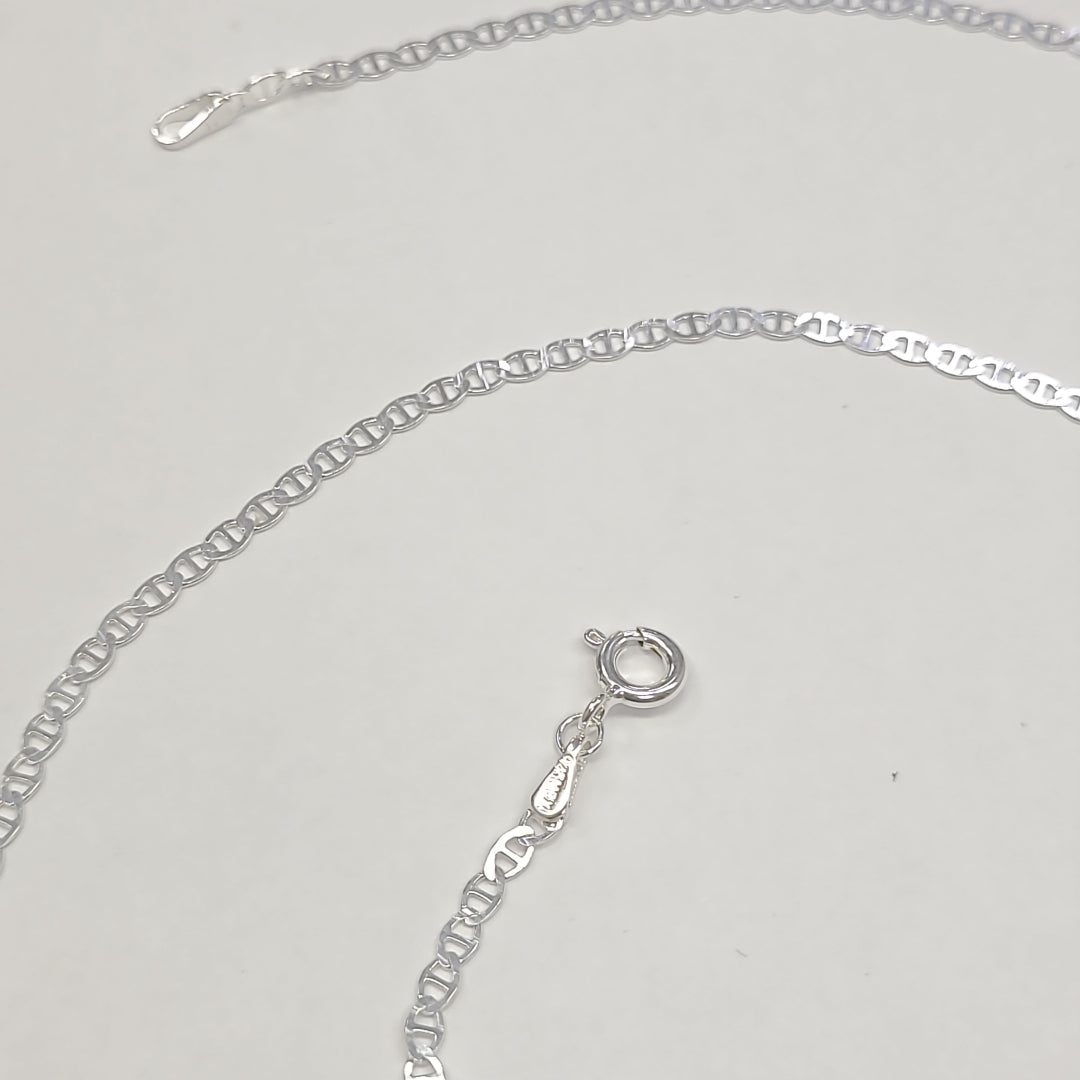 CADENA TEJIDO GUCHI PLATA .925 60 CM 3.7 GR (NUEVO)