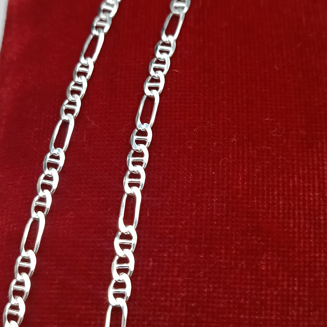 CADENA TEJIDO 3X1 PLATA .925 60 CM 8.5 GR (NUEVO)