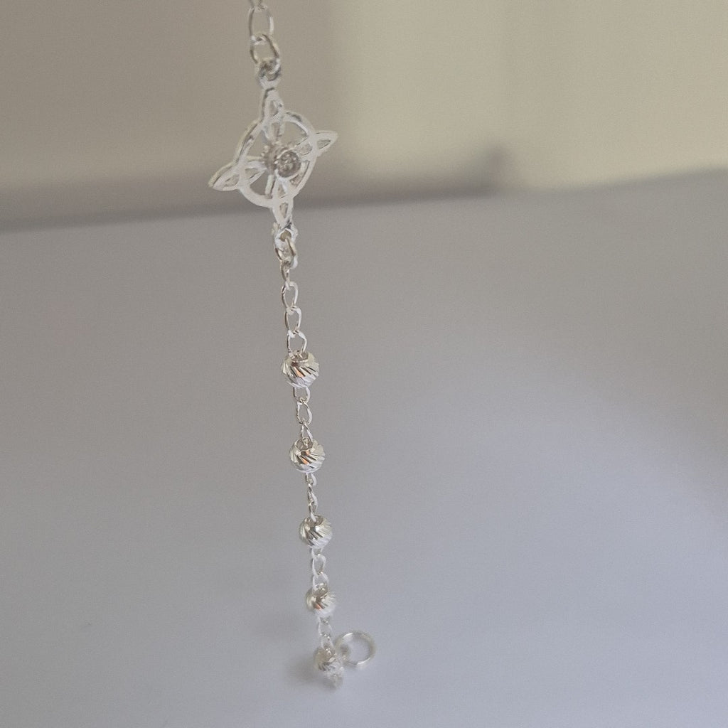 PULSERA TEJIDO ESPECIAL PLATA .925 18 CM 2.9 GR (NUEVO)