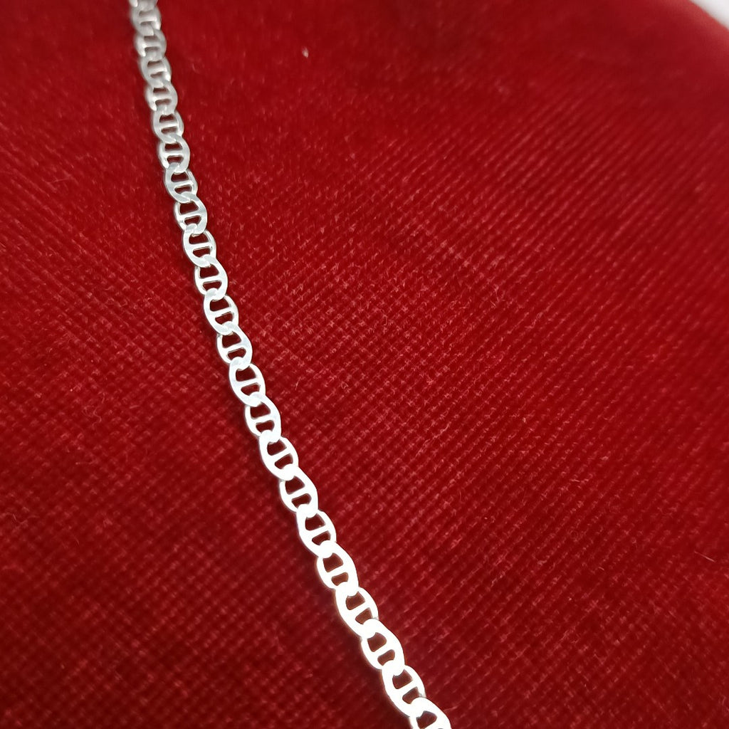 CADENA TEJIDO GUCHI PLATA .925 60 CM 4 GR (NUEVO)