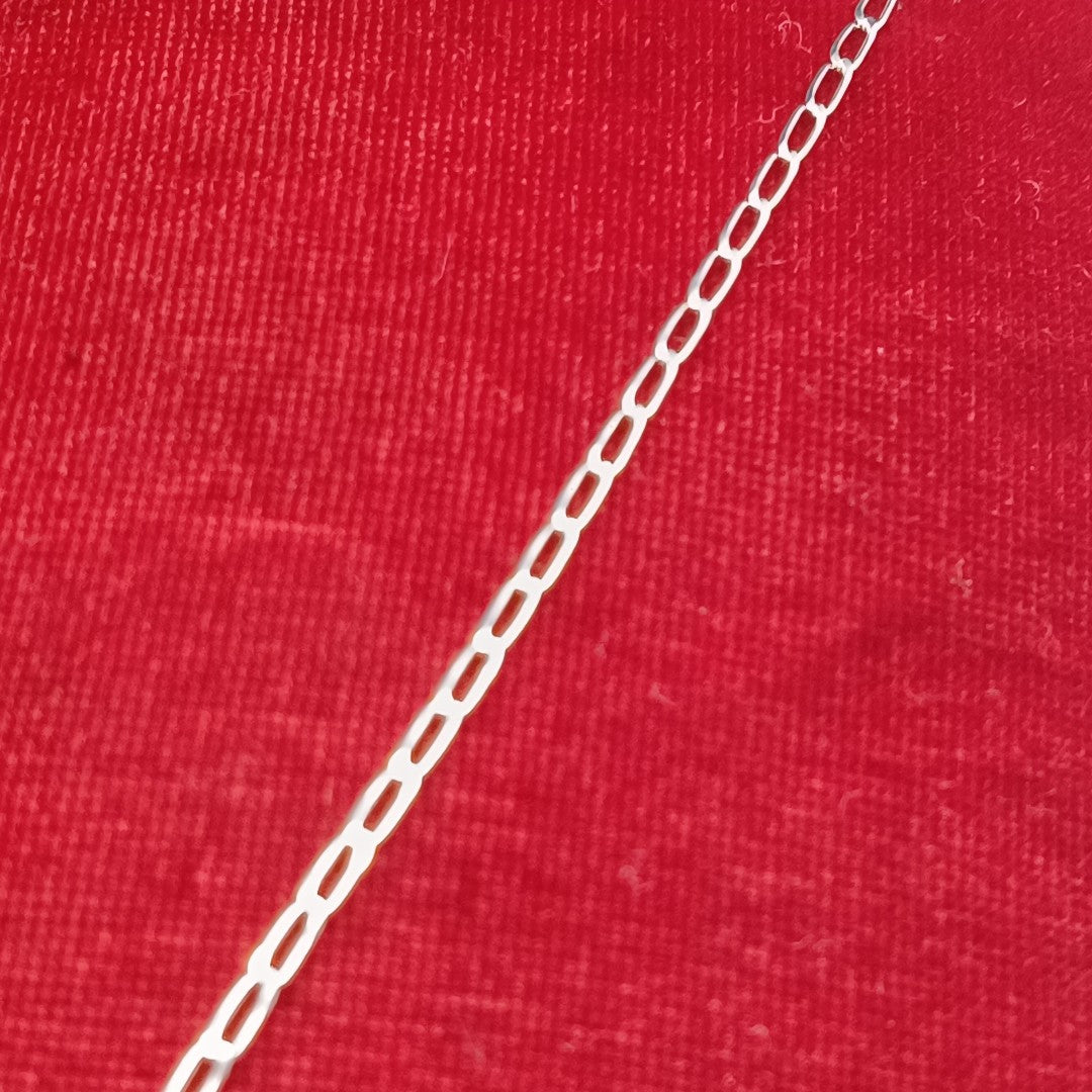 CADENA TEJIDO ESLABONES PLATA .925 60 CM 2.9 GR (NUEVO)