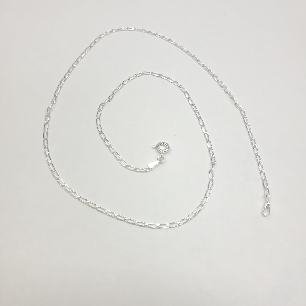 CADENA TEJIDO ESLABONES PLATA .925 50 CM 2.5 GR (NUEVO)