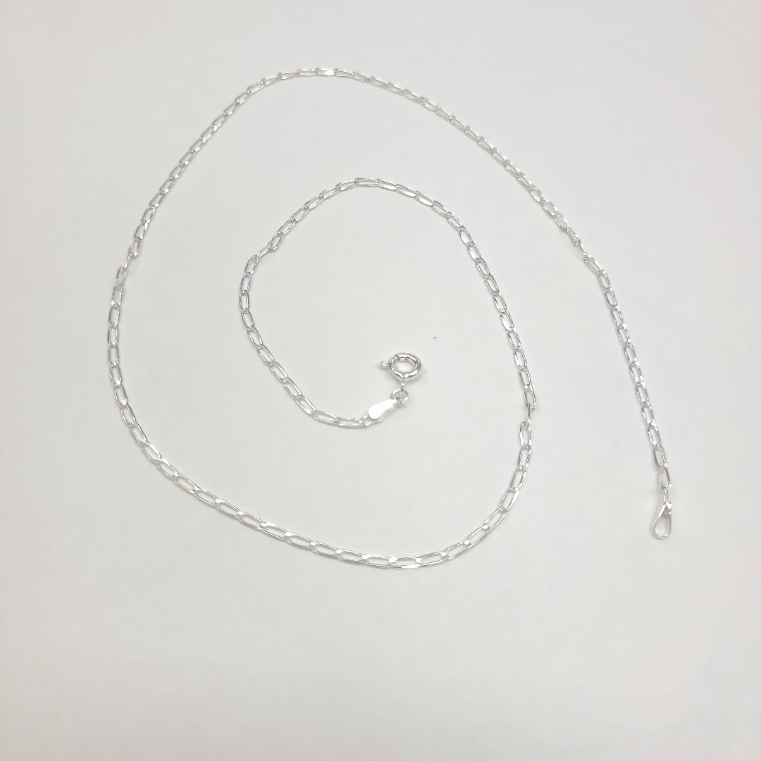 CADENA TEJIDO ESLABONES PLATA .925 50 CM 2.5 GR (NUEVO)