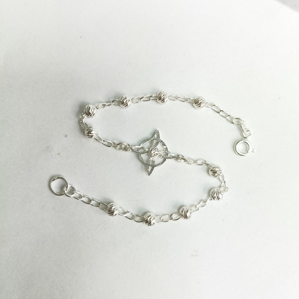 PULSERA TEJIDO ESPECIAL PLATA .925 18 CM 2.8 GR (NUEVO)