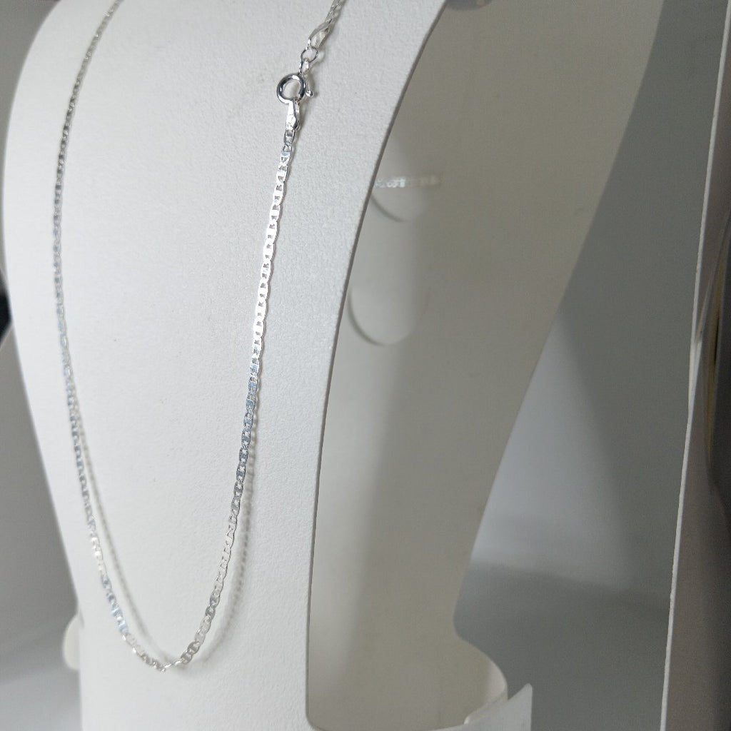 CADENA TEJIDO ESPEJO PLATA .925 60 CM 4.2 GR (NUEVO)