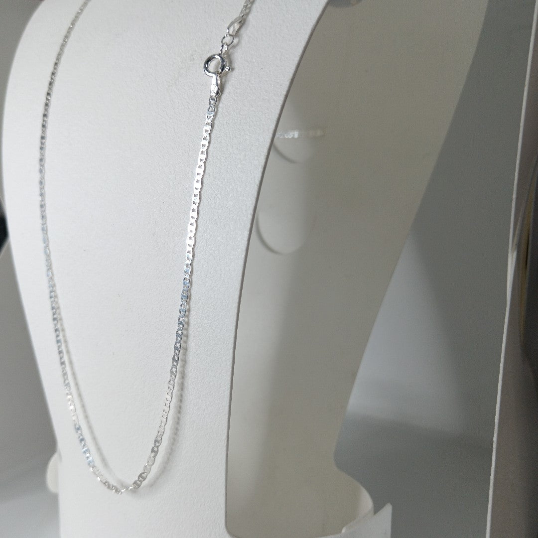 CADENA TEJIDO ESPEJO PLATA .925 60 CM 4.2 GR (NUEVO)