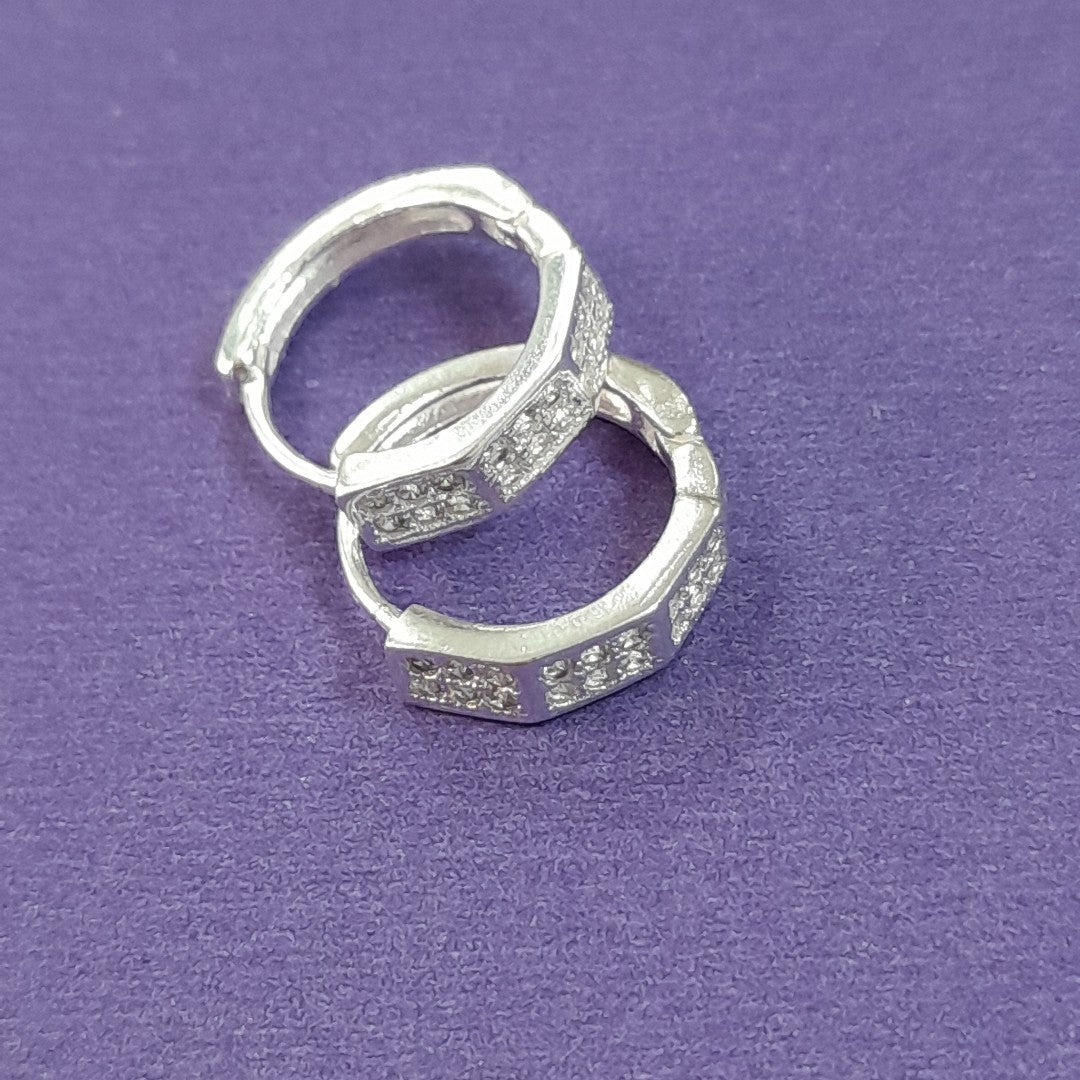 ARRACADAS C/CIRCONIAS PLATA .925 2.5 GR (NUEVO)