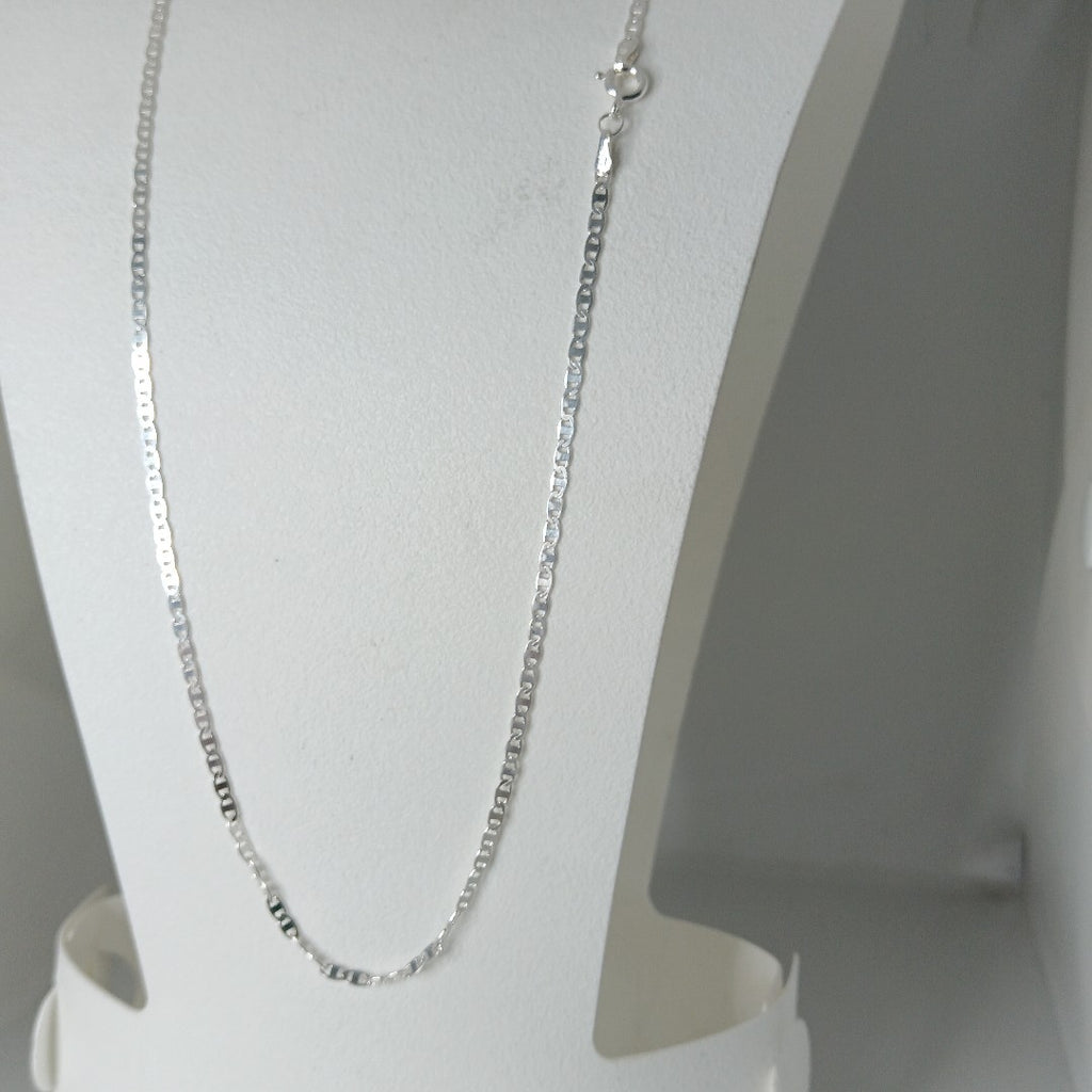 CADENA TEJIDO ESPEJO PLATA .925 60 CM 4.3 GR (NUEVO)