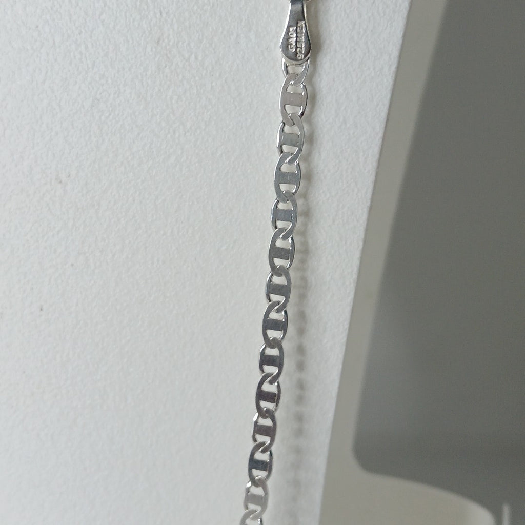 CADENA TEJIDO GUCHI PLATA .925 55 CM 9.1 GR (NUEVO)