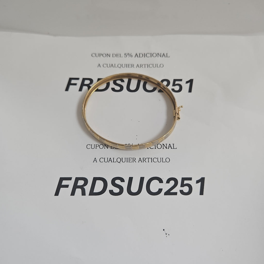 PULSERA RIGIDA ORO 14 K 5.3 GRMS (SEMINUEVO)