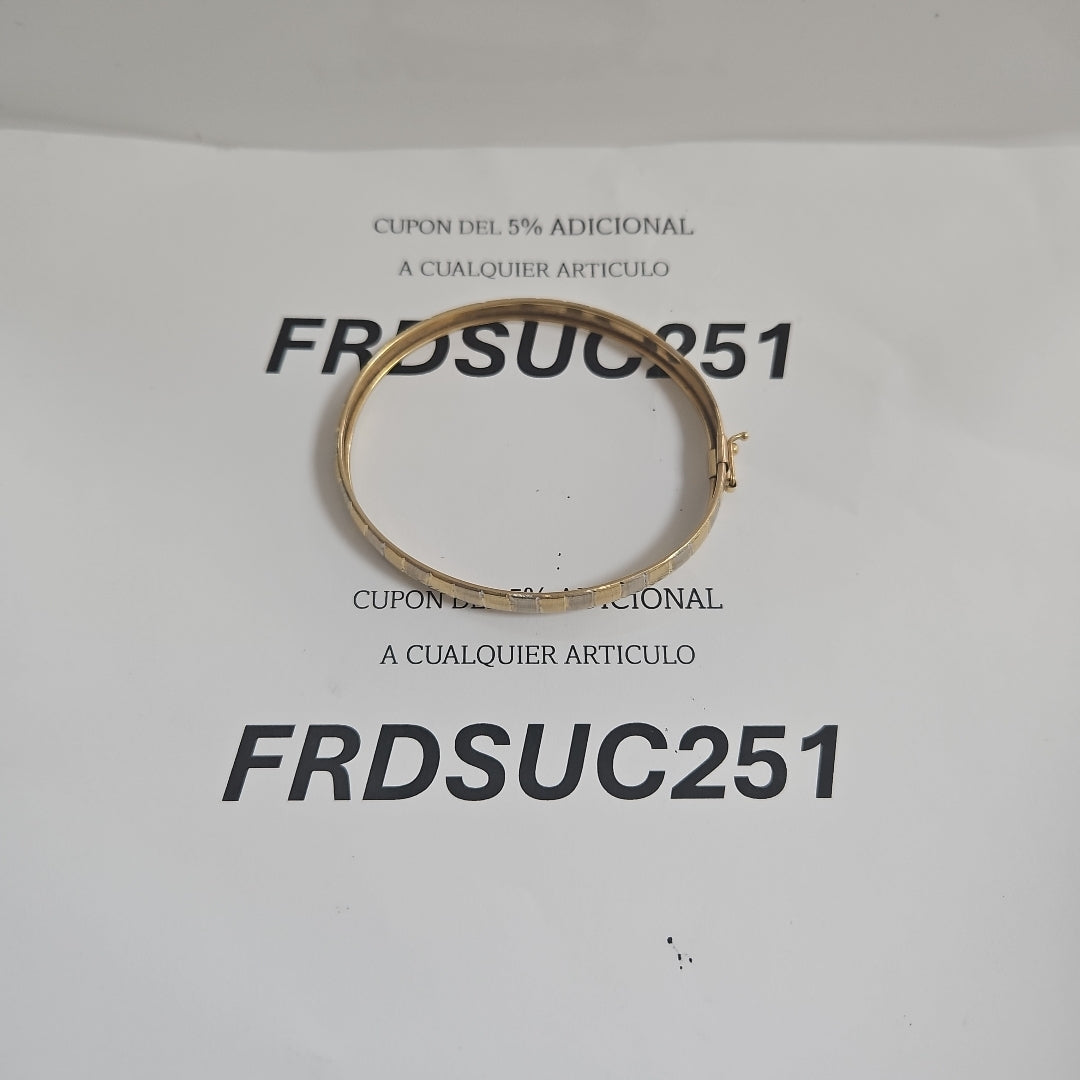 PULSERA RIGIDA ORO 14 K 5.3 GRMS (SEMINUEVO)