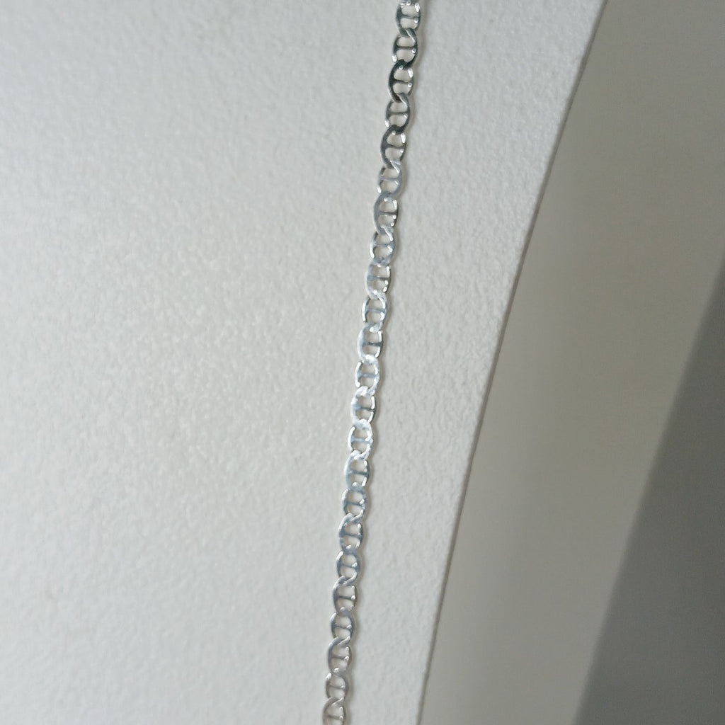 CADENA TEJIDO GUCHI PLATA .925 55 CM 3.5 GR (NUEVO)