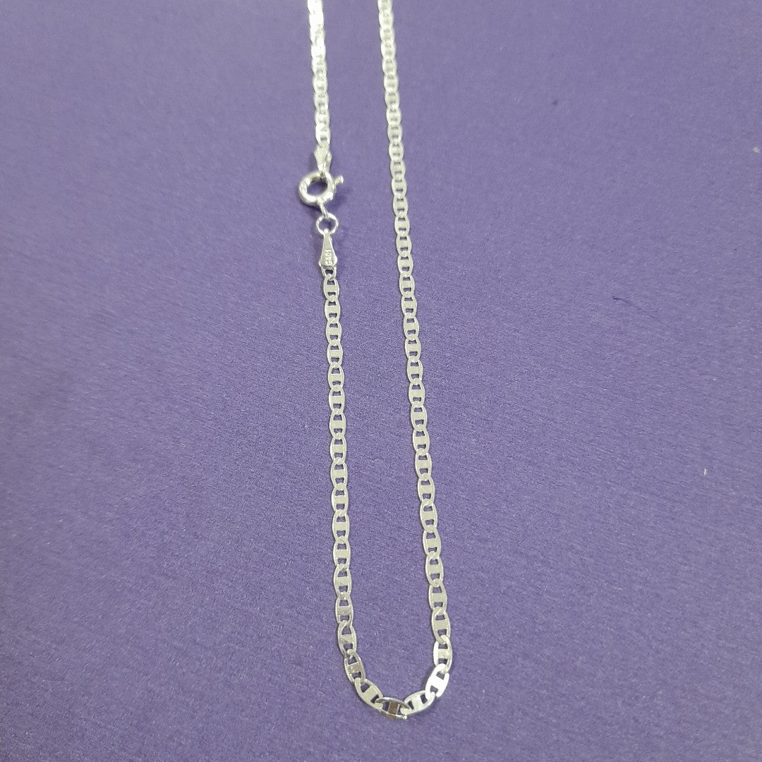 CADENA TEJIDO ESPEJO PLATA .925 60 CM 4.3 GR (NUEVO)