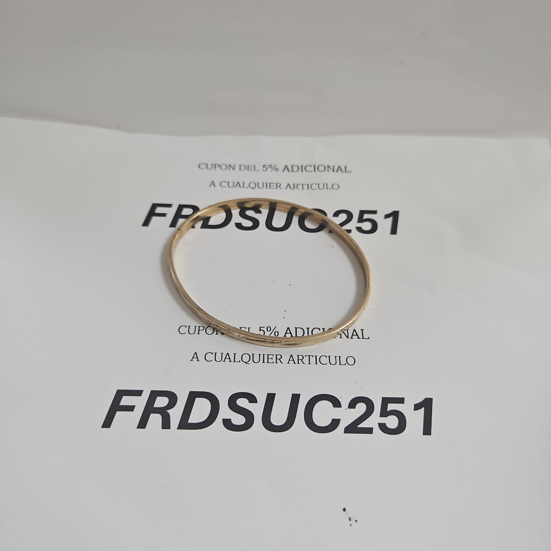PULSERA RIGIDA ORO 10 K 5 GRMS (SEMINUEVO)