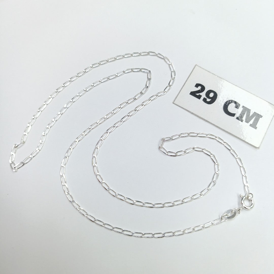 CADENA TEJIDO ESLABONES PLATA .925 60 CM 2.9 GR (NUEVO)