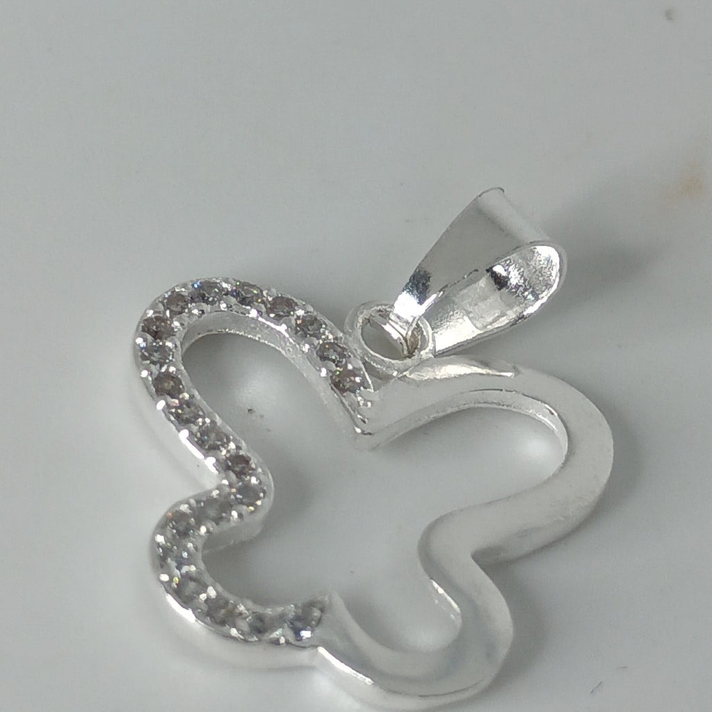 DIJE MARIPOSA C/CIRCONIAS PLATA .925 2.4 GR (NUEVO)