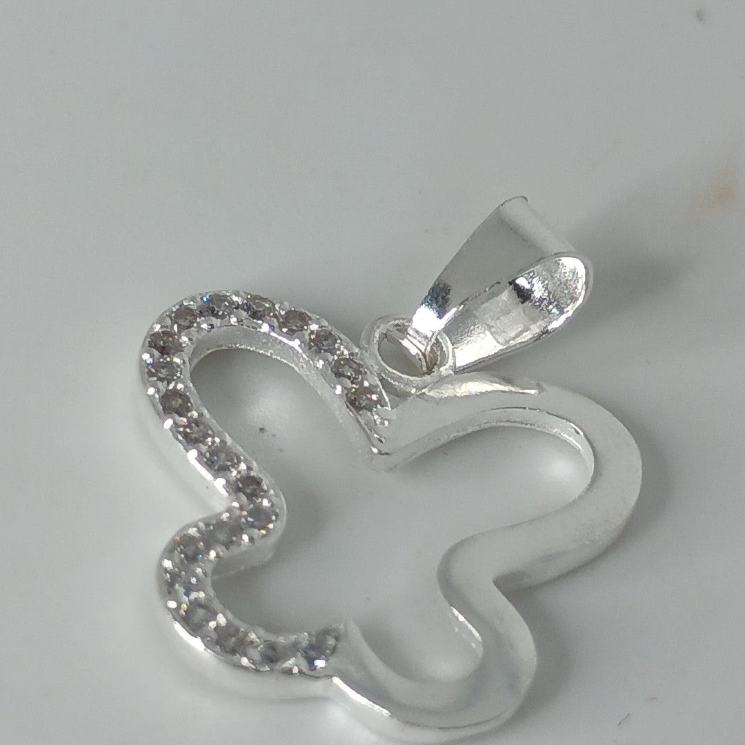 DIJE MARIPOSA C/CIRCONIAS PLATA .925 2.4 GR (NUEVO)