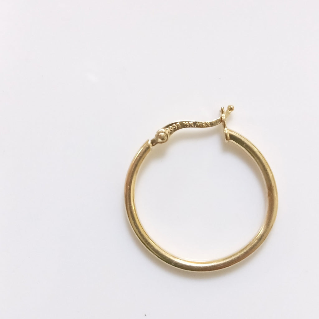 ARRACADAS PAR ORO 14 K 1.6 GRMS (SEMINUEVO)