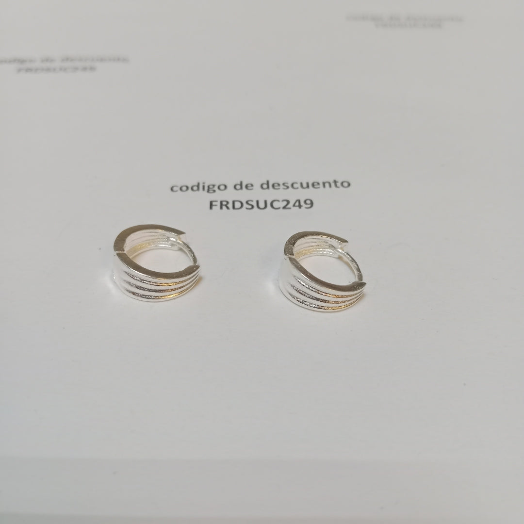 ARRACADAS PLATA .925 2.8 GR (NUEVO)