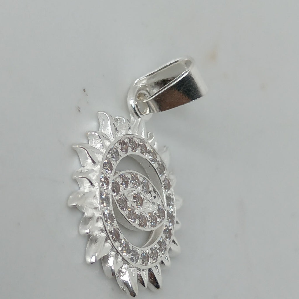 DIJE OJO MAGICO CON CIRCONIAS PLATA .925 2.1 GR (NUEVO)