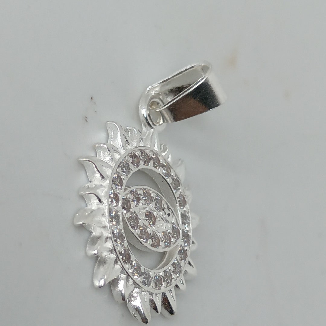 DIJE OJO MAGICO CON CIRCONIAS PLATA .925 2.1 GR (NUEVO)