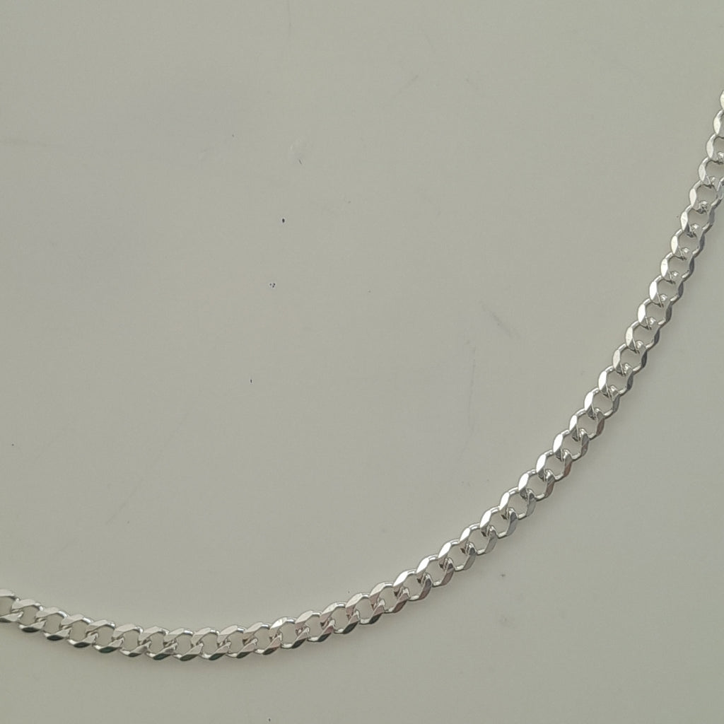 CADENA TEJIDO BARBADO PLATA .925 55 CM 12.8 GR (NUEVO)
