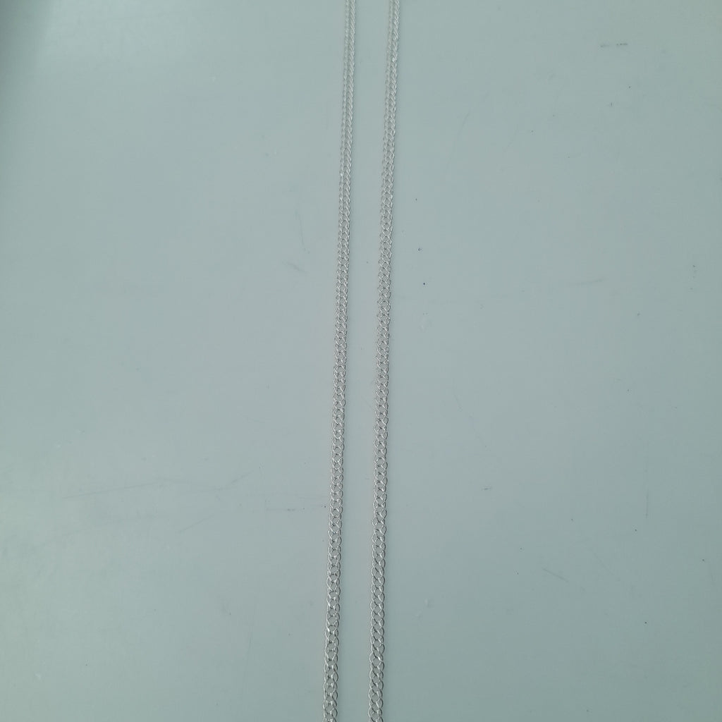 CADENA TEJIDO ESLABONES PLATA .925 55 CM 4.3 GR (NUEVO)