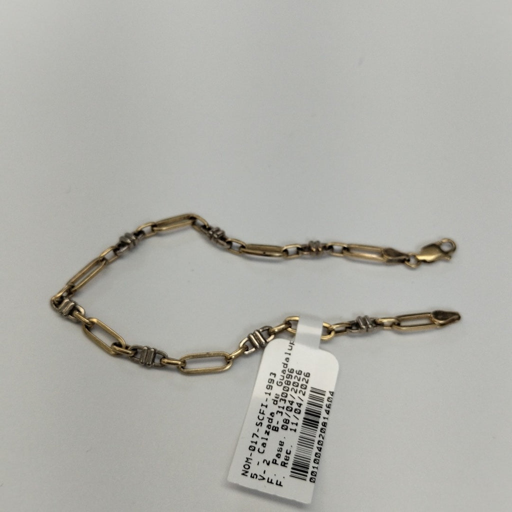 PULSERA ORO COMBINADO 14 K 6.5 GRMS (SEMINUEVO)