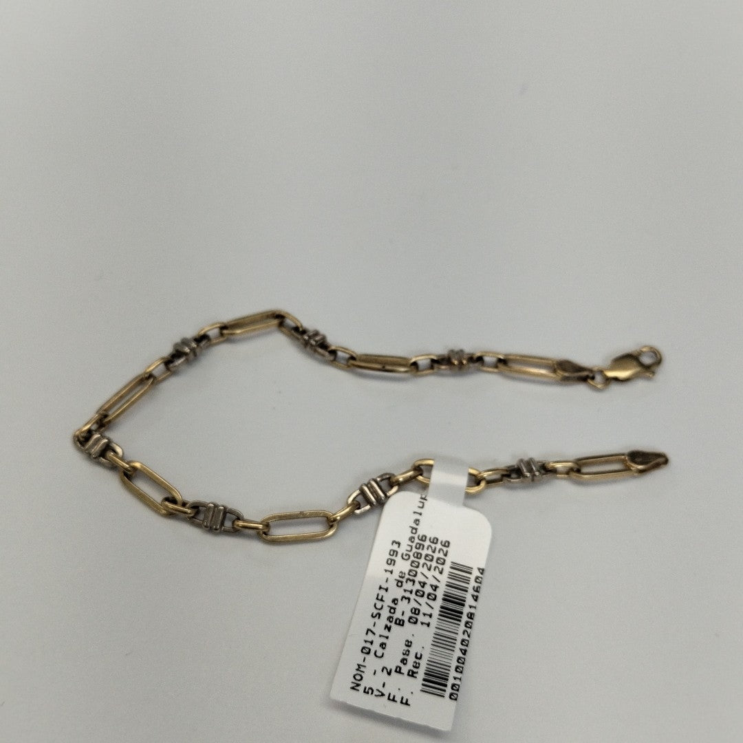 PULSERA ORO COMBINADO 14 K 6.5 GRMS (SEMINUEVO)