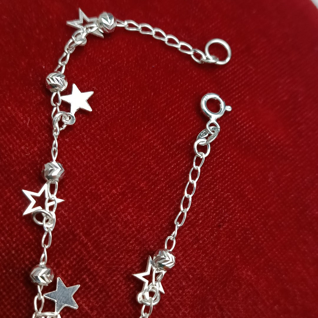 PULSERA TEJIDO ESPECIAL PLATA .925 18 CM 3 GR (NUEVO)