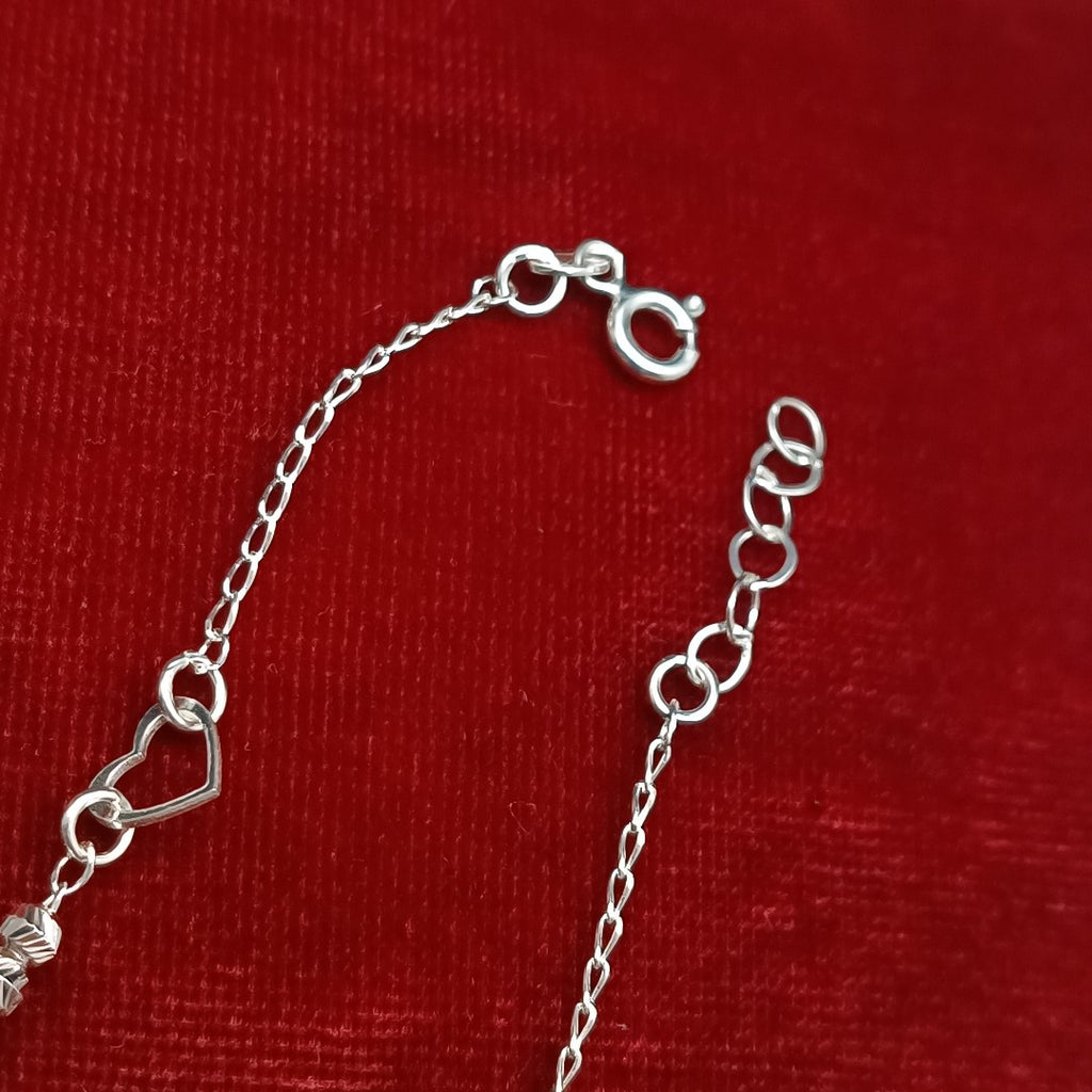 PULSERA TEJIDO LLAVE PLATA .925 18 CM 2.3 GR (NUEVO)