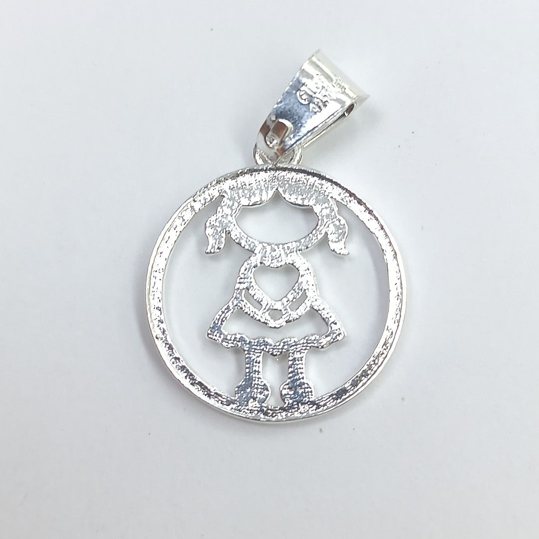 DIJE NIÑA PLATA .925 1.9 GR (NUEVO)