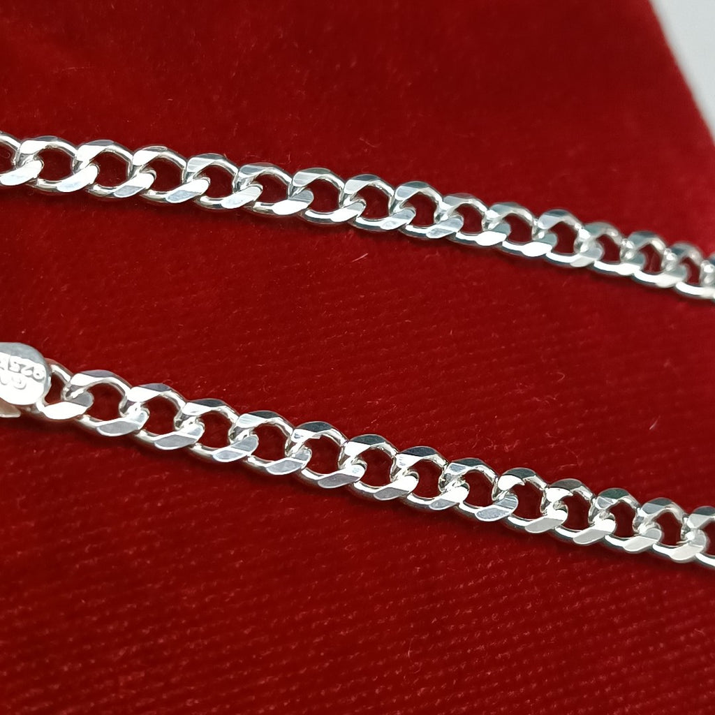 CADENA TEJIDO BARBADO PLATA .925 55 CM 12.9 GR (NUEVO)