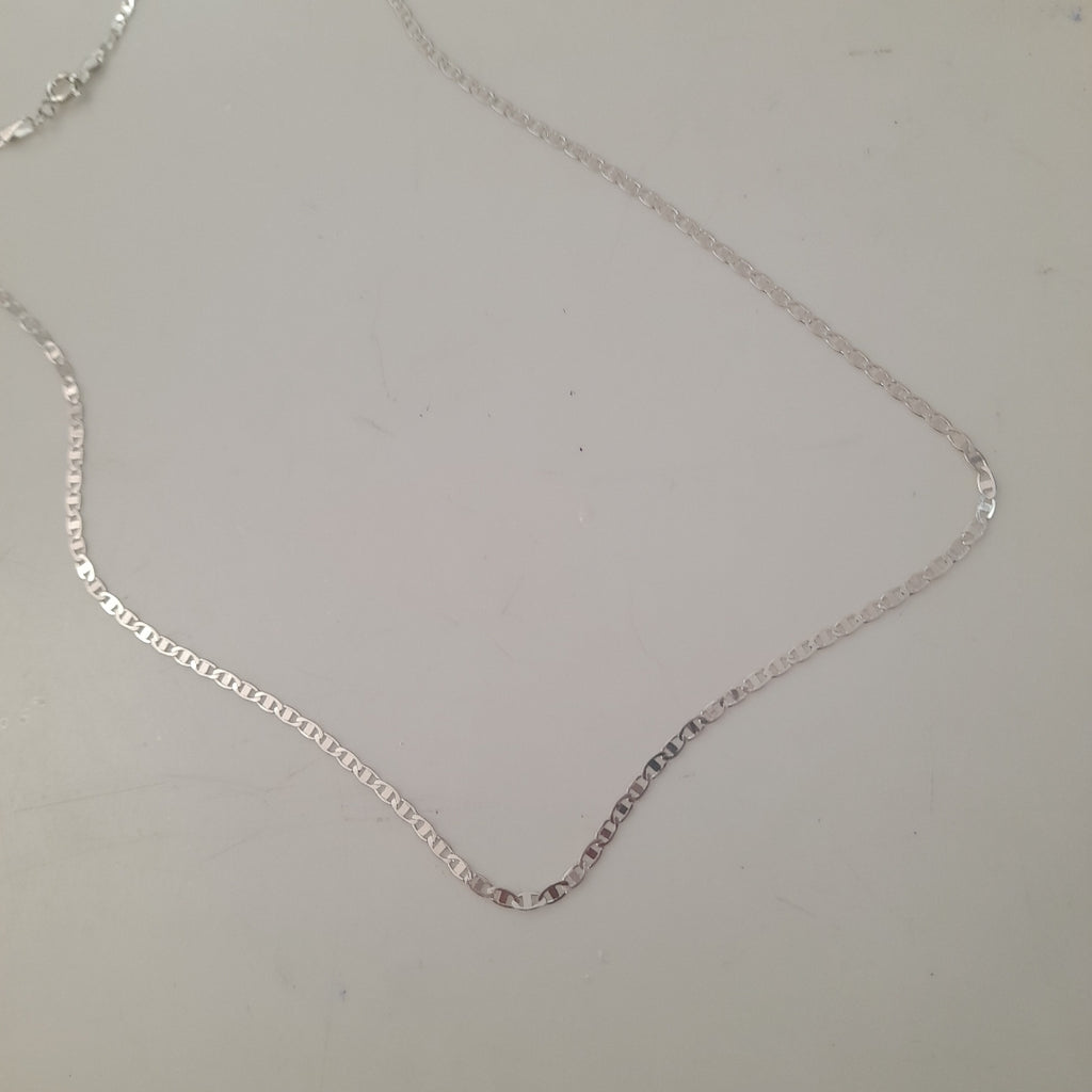 CADENA TEJIDO ESPEJO PLATA .925 55 CM 4 GR (NUEVO)