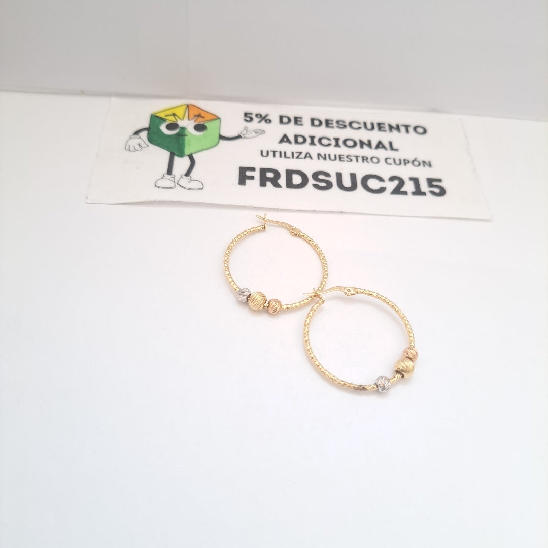 ARRACADAS PAR ORO 14 K 3,20 GRMS (SEMINUEVO)
