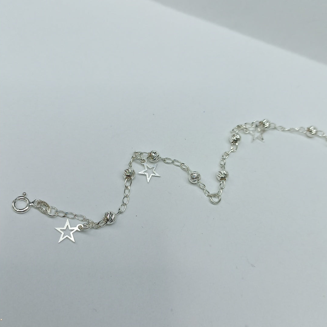 PULSERA TEJIDO ESPECIAL PLATA .925 18 CM 2.6 GR (NUEVO)