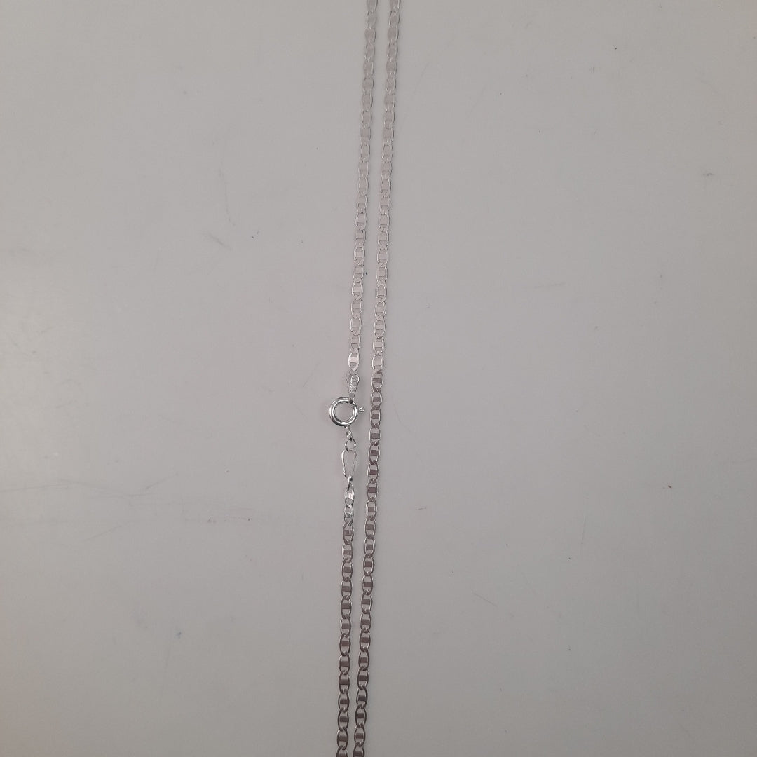 CADENA TEJIDO ESPEJO PLATA .925 55 CM 4.2 GR (NUEVO)