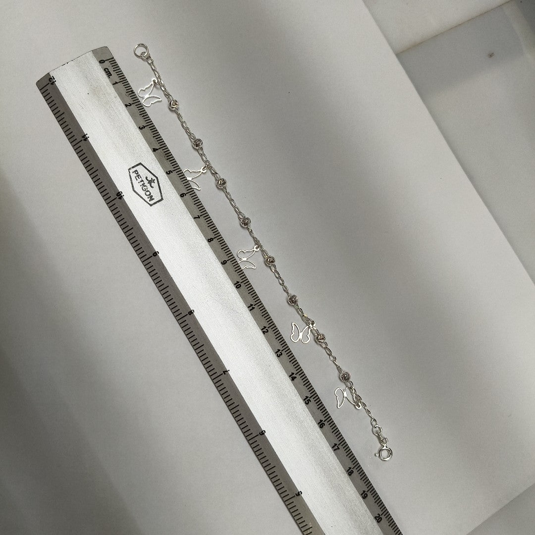 PULSERA TEJIDO ESPECIAL PLATA .925 18 CM 2.8 GR (NUEVO)