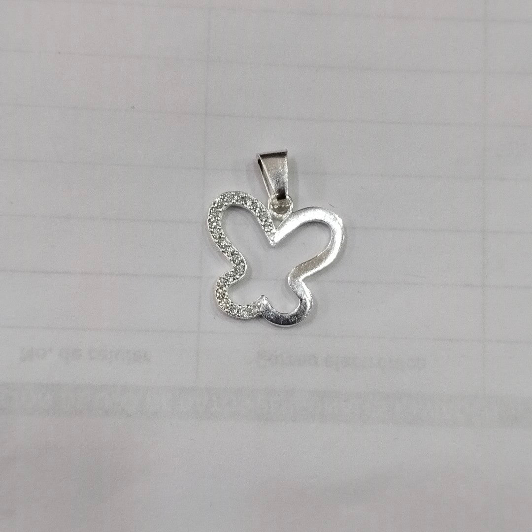 DIJE MARIPOSA C/CIRCONIAS PLATA .925 2.3 GR (NUEVO)