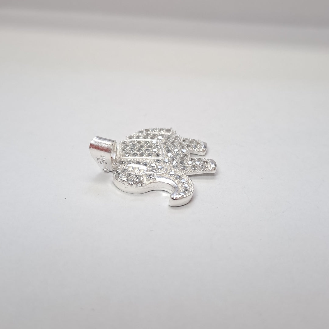 DIJE ELEFANTE C/CIRCONIAS PLATA .925 5.2 GR (NUEVO)