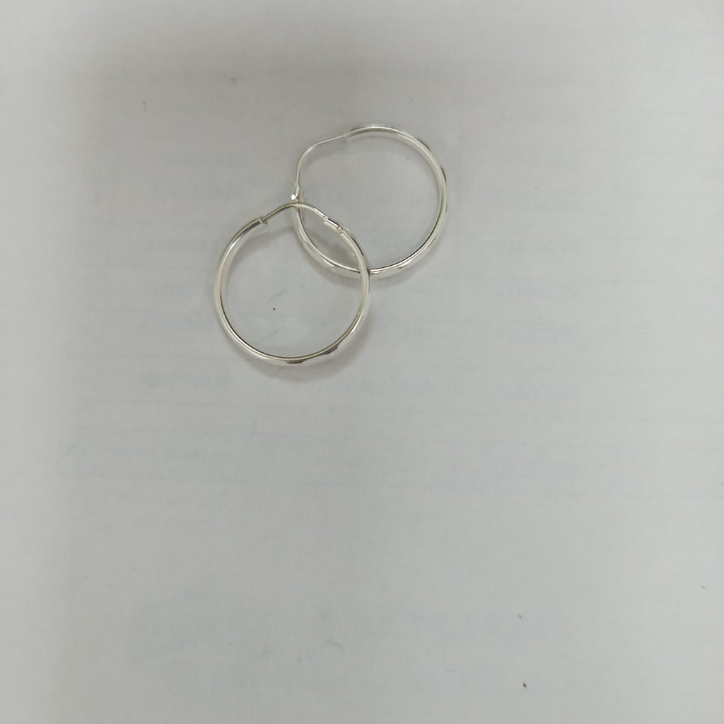 PAR ARRACADAS FACETADA PLATA .925 2.1 GR (NUEVO)