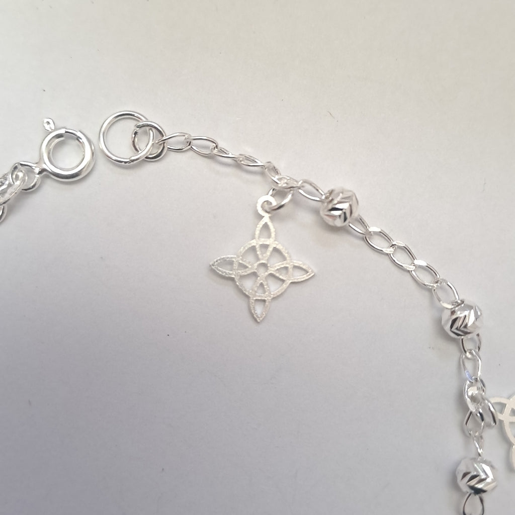 PULSERA TEJIDO ESPECIAL PLATA .925 18 CM 3.1 GR (NUEVO)