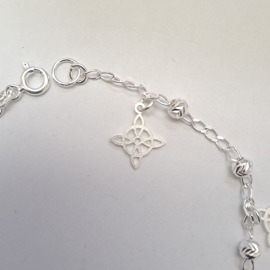 PULSERA TEJIDO ESPECIAL PLATA .925 18 CM 3.1 GR (NUEVO)